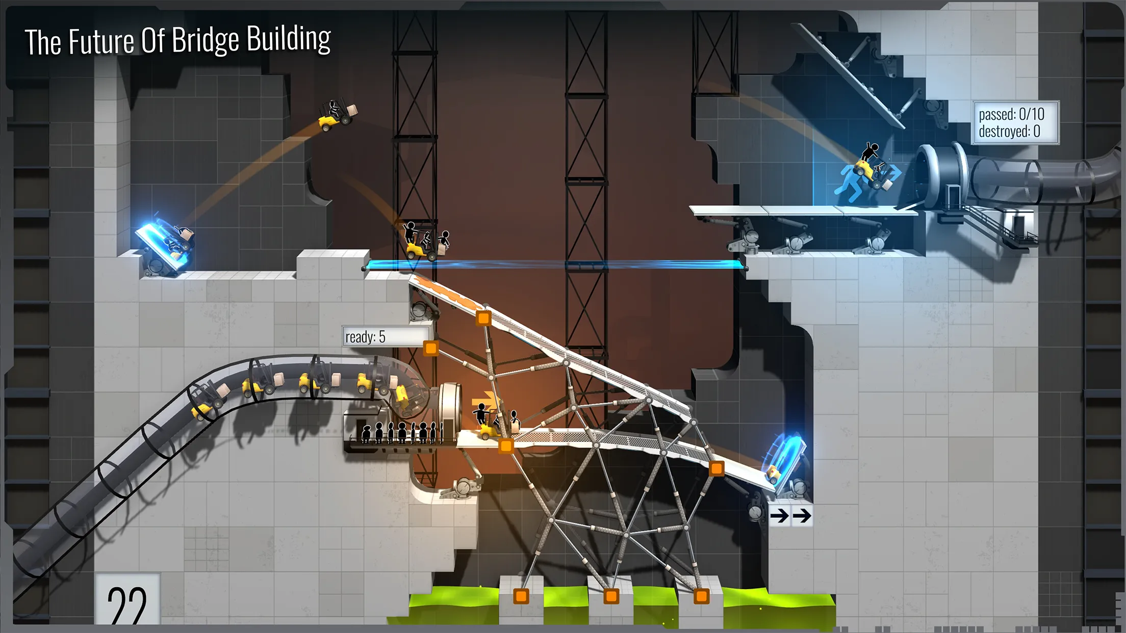 Bridge Constructor Portal v8.1 APK Мод (Полная версия) Screenshot 2