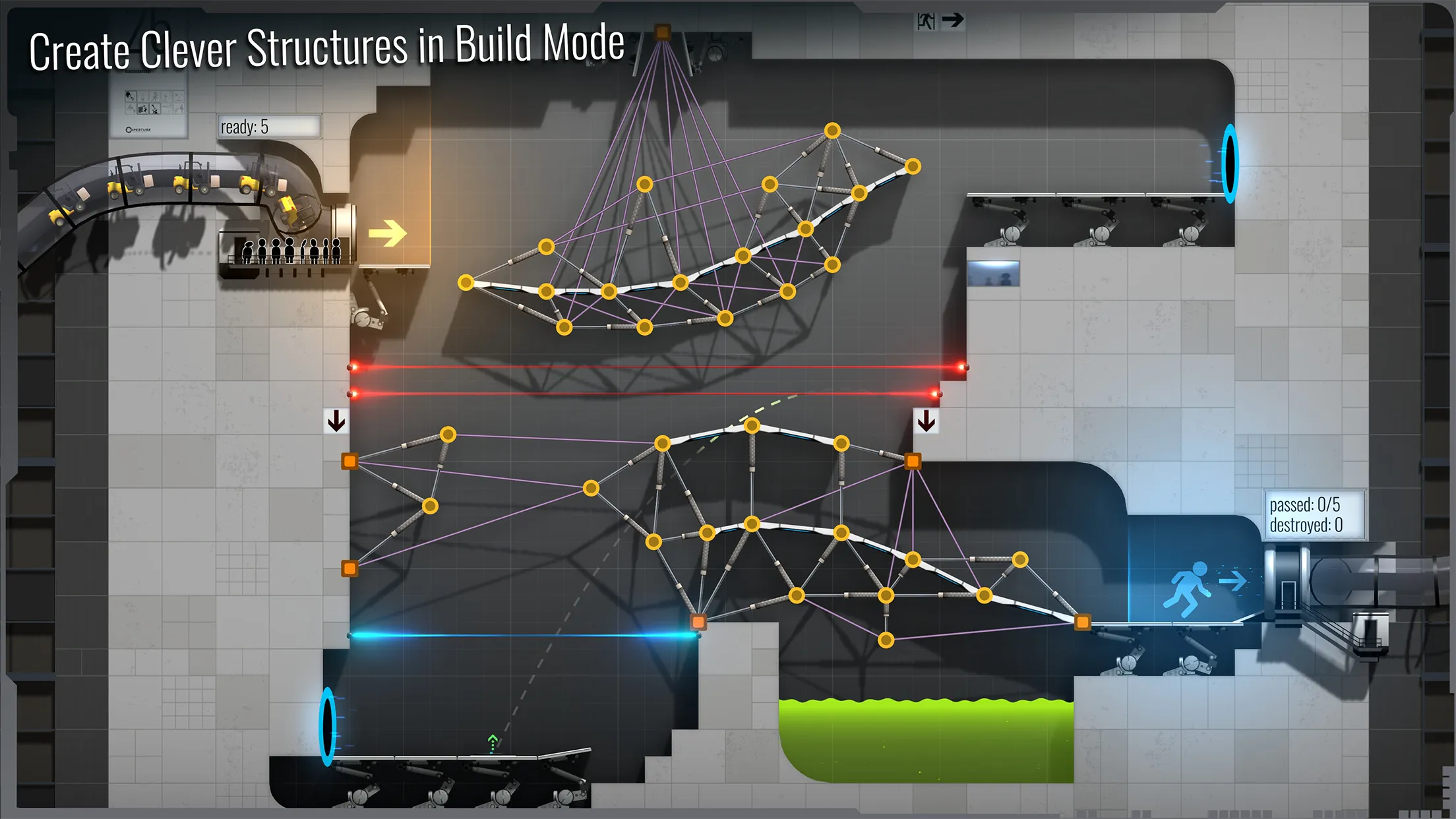 Bridge Constructor Portal v8.1 APK Мод (Полная версия) Screenshot 4