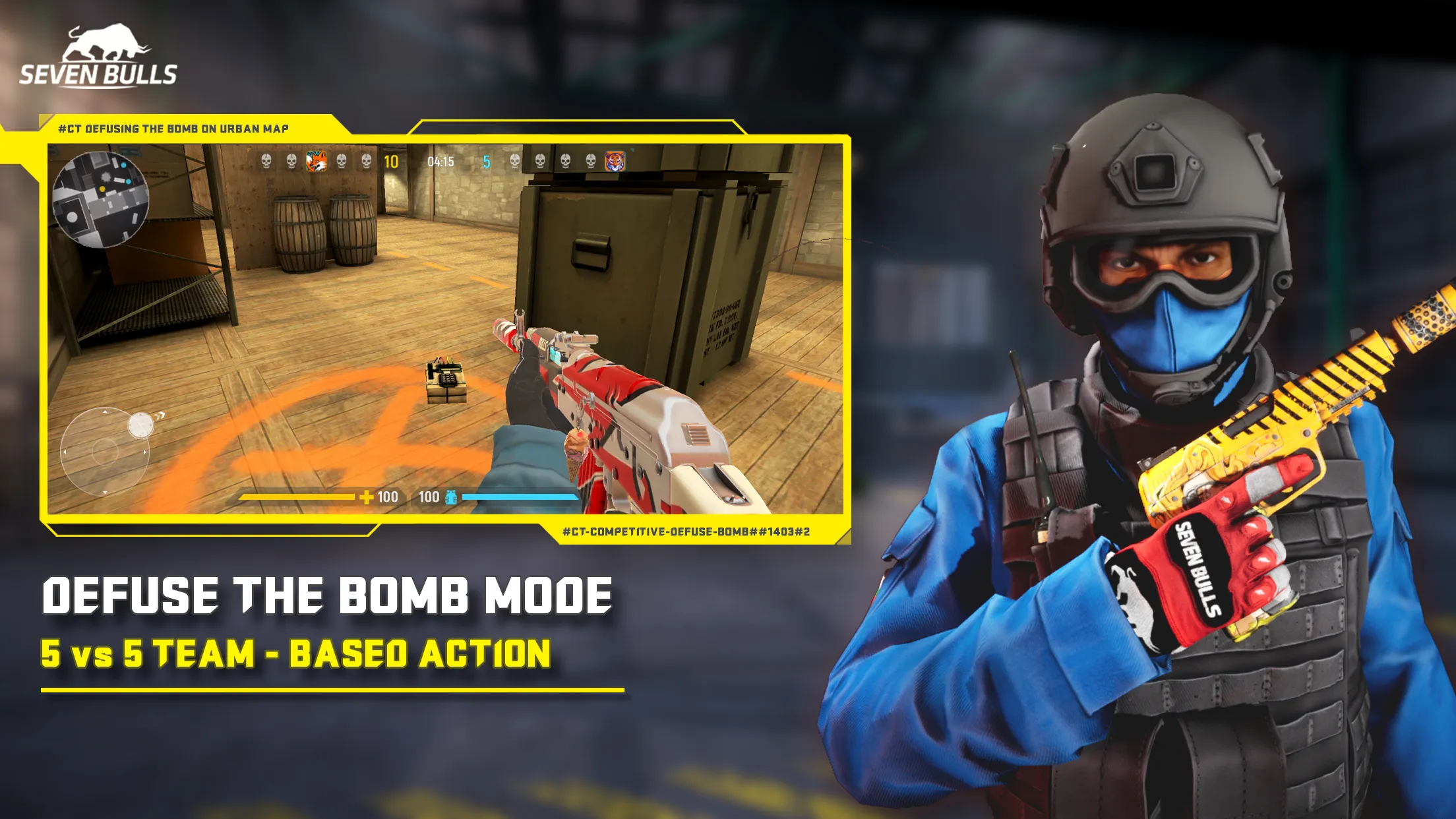 Counter Attack Multiplayer FPS v1.3.21 APK Мод (Меню, Режим бога, Нет отдачи и разброса) Screenshot 2