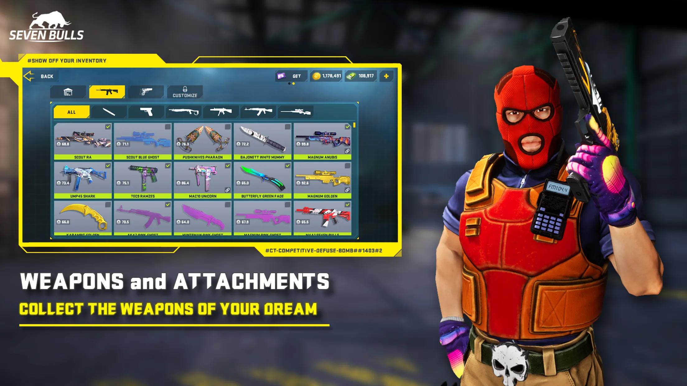 Counter Attack Multiplayer FPS v1.3.21 APK Мод (Меню, Режим бога, Нет отдачи и разброса) Screenshot 5