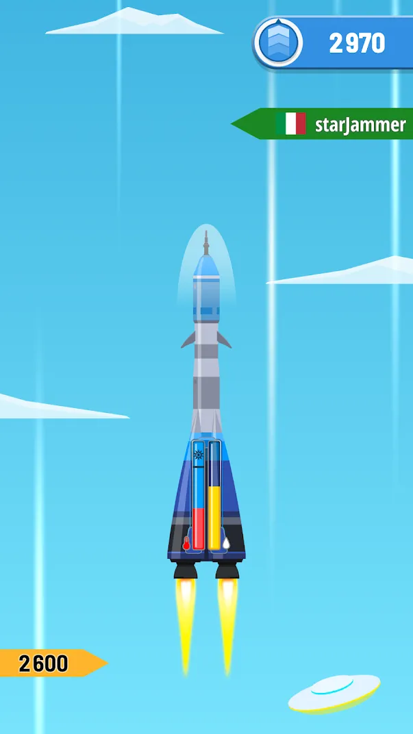 Rocket Sky! [мод: много денег] Screenshot 4