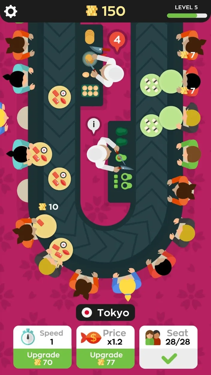 Sushi Bar Idle [мод: много денег] Screenshot 4