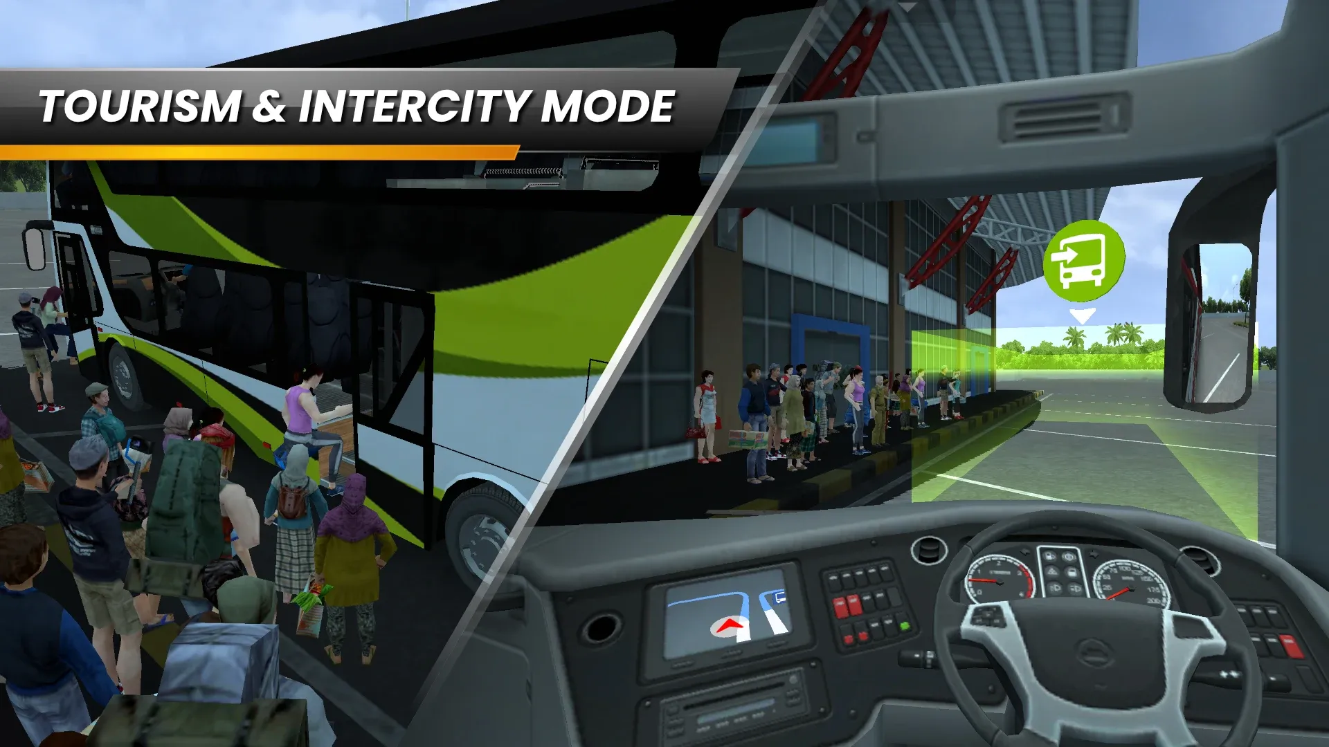 Bus Simulator Indonesia v4.5 APK Мод (Много топлива) Screenshot 4