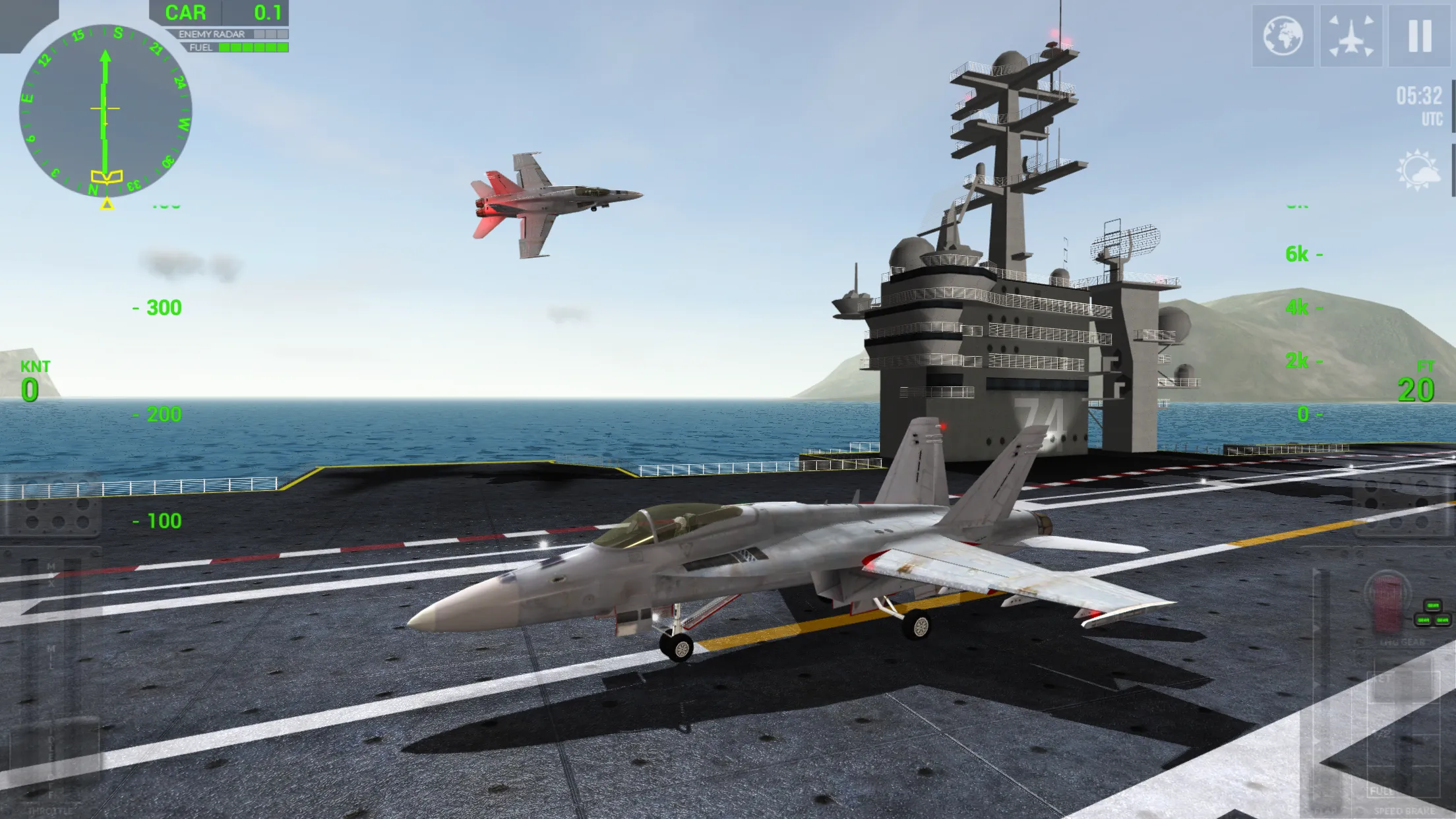 F18 Carrier Landing v7.6.1 APK Мод (Полная версия) Screenshot 1