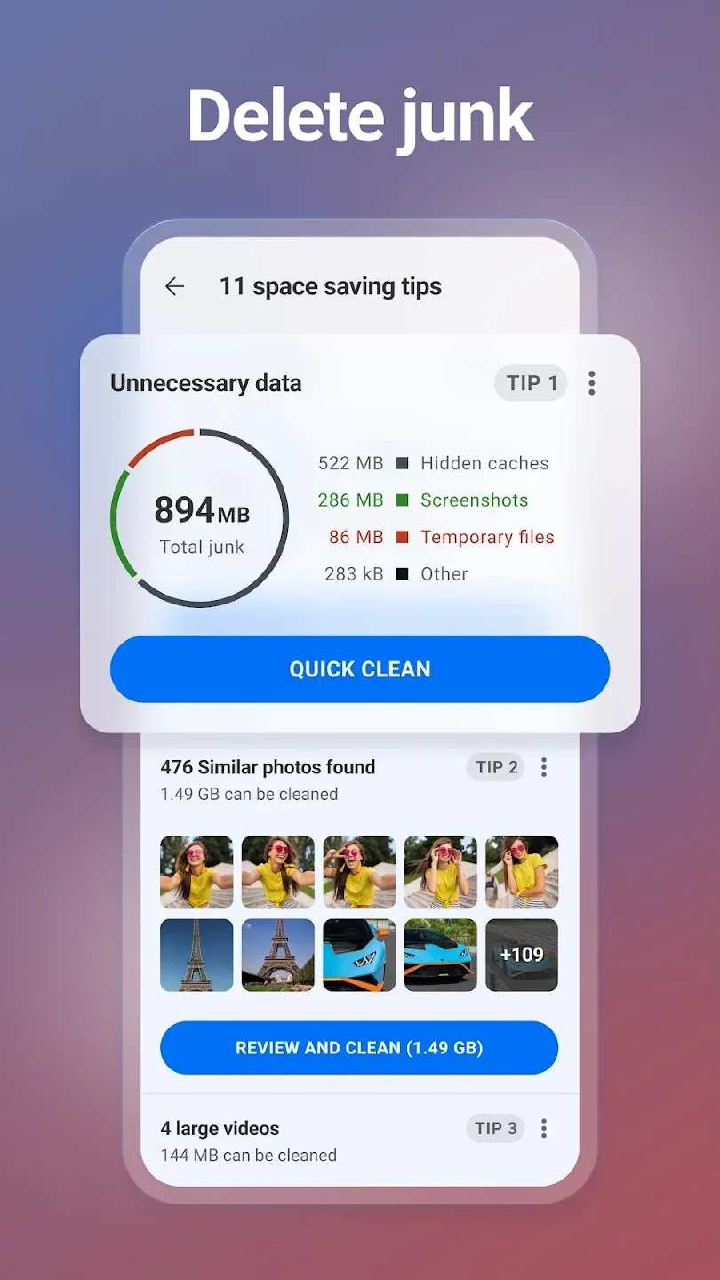 CCleaner v26.08.0 APK Мод (Всё открыто, Premium) Screenshot 2