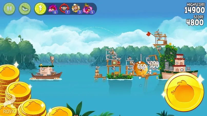 Angry Birds Rio [мод: много денег] Screenshot 1