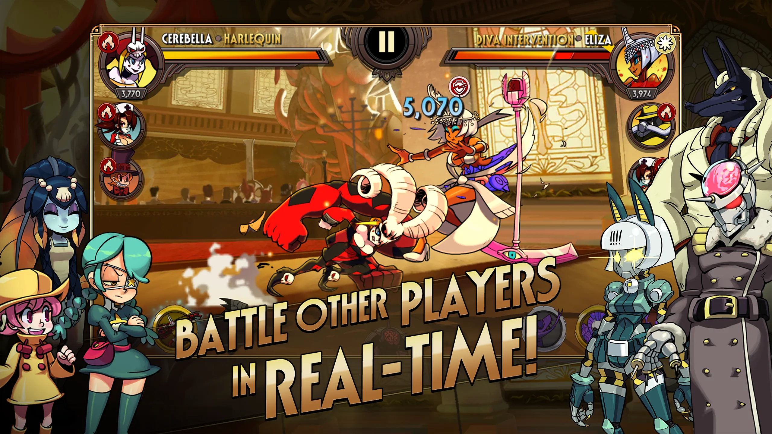 Skullgirls v8.6.3 APK Мод (Меню, Высокий Урон, Режим бога, Много навыков) Screenshot 2
