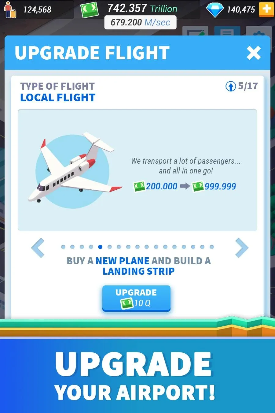 Idle Airport Tycoon v1.51 APK Мод (Меню, Много денег, Скорость) Screenshot 4
