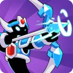 Скачать полную версию Stickfight Archer Мод (Много денег) на Андроид
