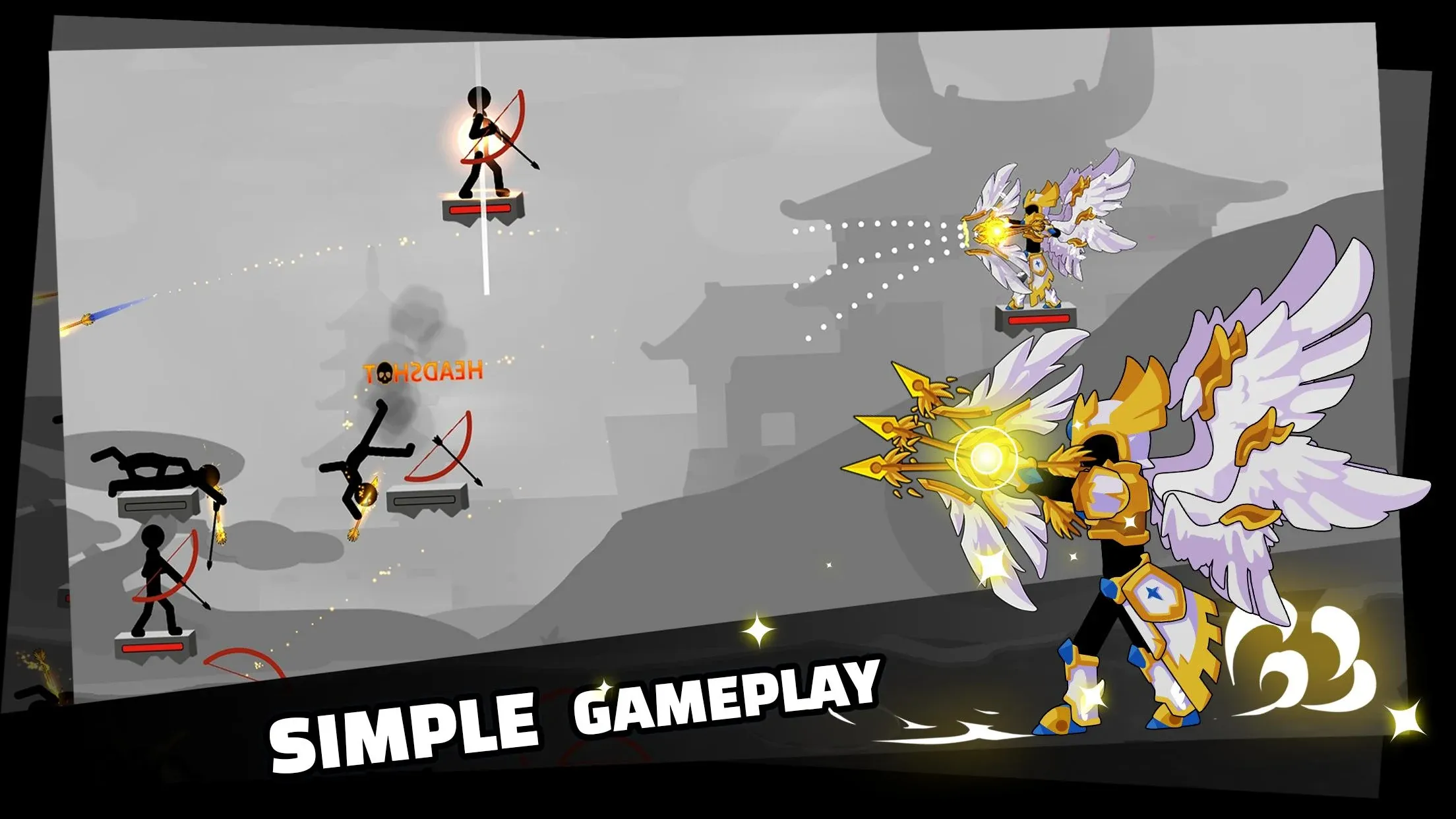 Stickfight Archer v1.77 APK Мод (Много денег) Screenshot 1