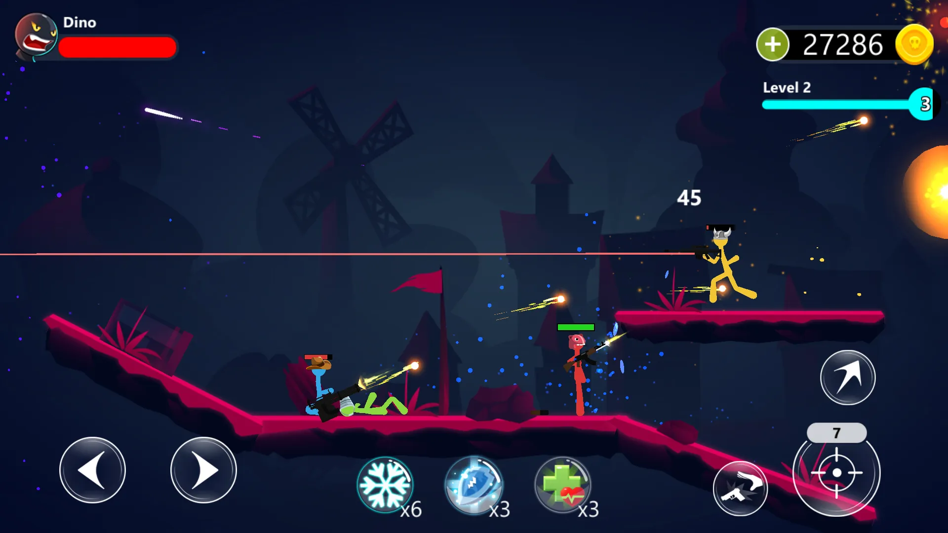 Stickmen Fighter Infinity v1.82 APK Мод (Меню, Много монет и жизней) Screenshot 1