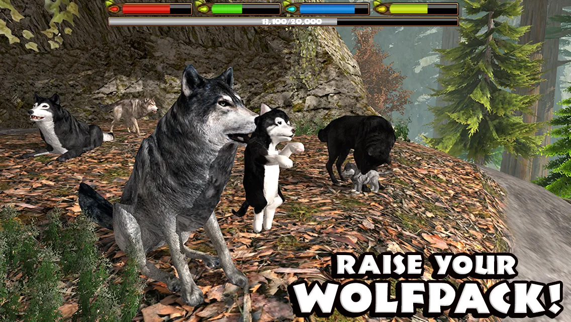 Ultimate Wolf Simulator [мод: много очков умений] Screenshot 2