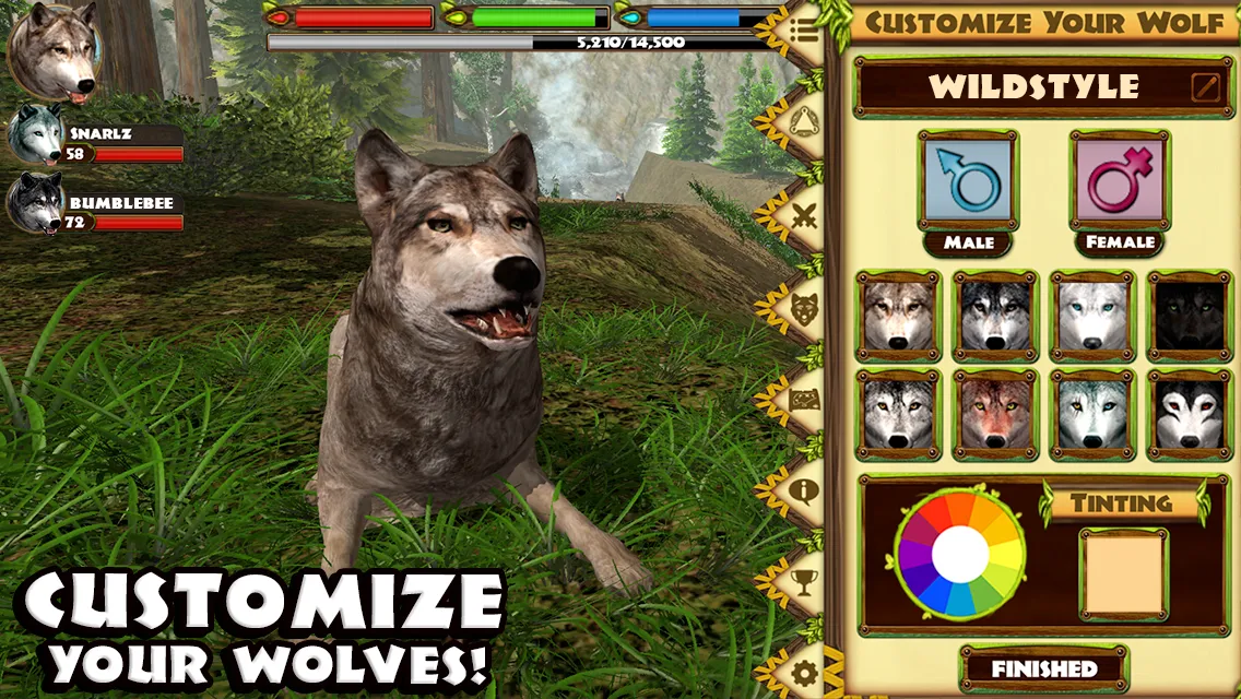Ultimate Wolf Simulator [мод: много очков умений] Screenshot 4