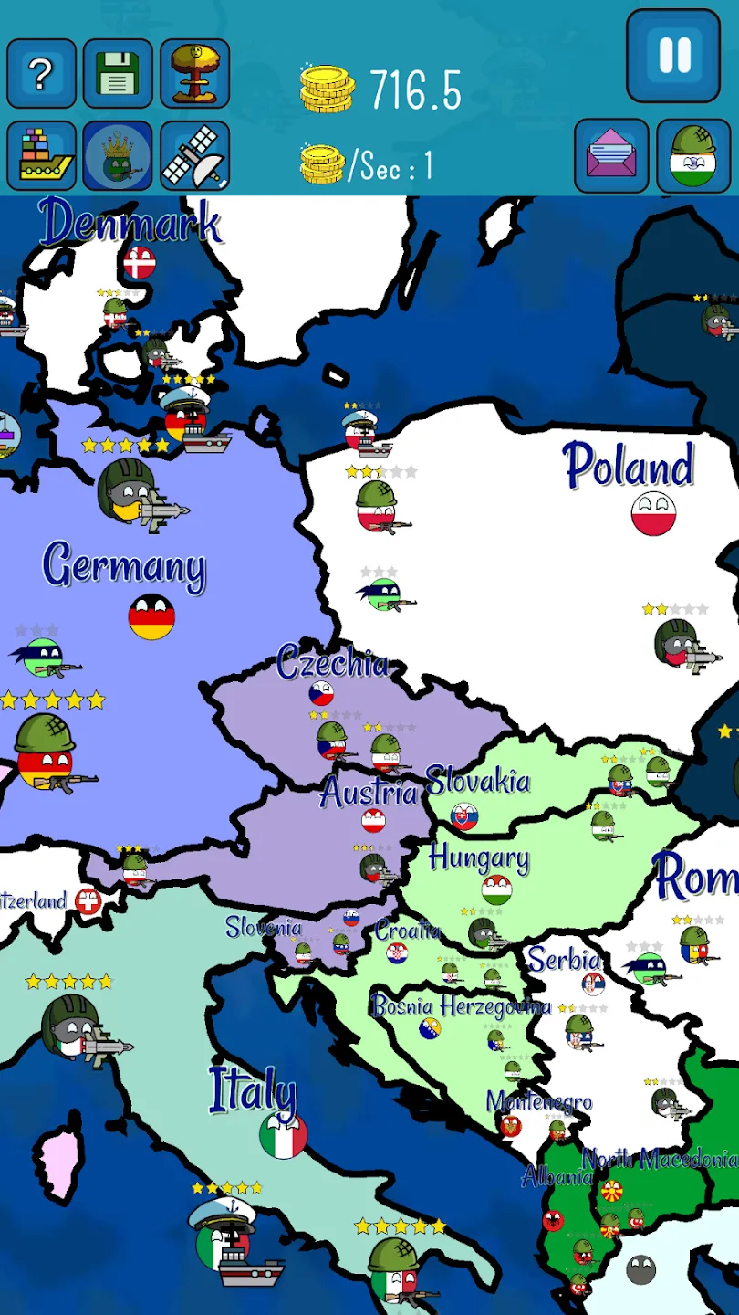 Dictators : No Peace v62 APK Мод (Много денег) Screenshot 3