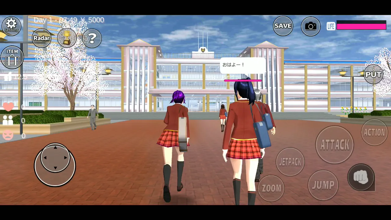 SAKURA School Simulator v1.047.12 APK Мод (Всё открыто) Screenshot 1