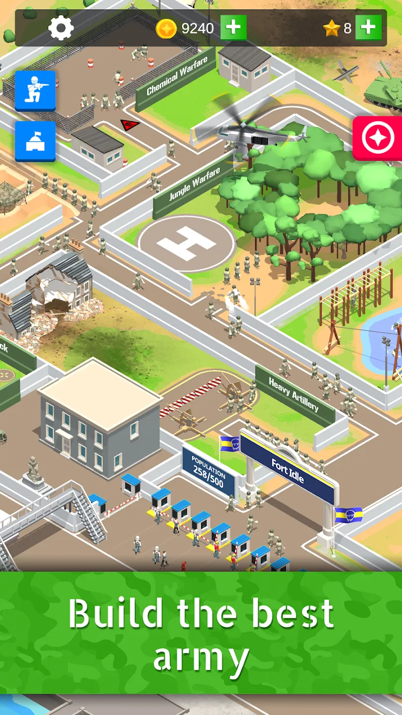 Idle Army Base v3.6.1 APK Мод (Много денег) Screenshot 1