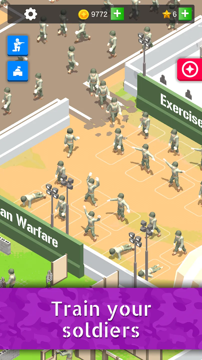 Idle Army Base v3.6.1 APK Мод (Много денег) Screenshot 2
