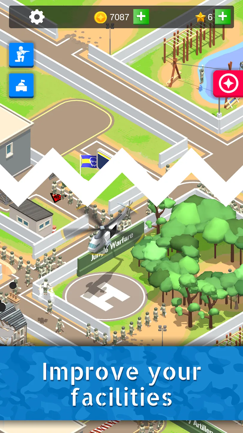 Idle Army Base v3.6.1 APK Мод (Много денег) Screenshot 3