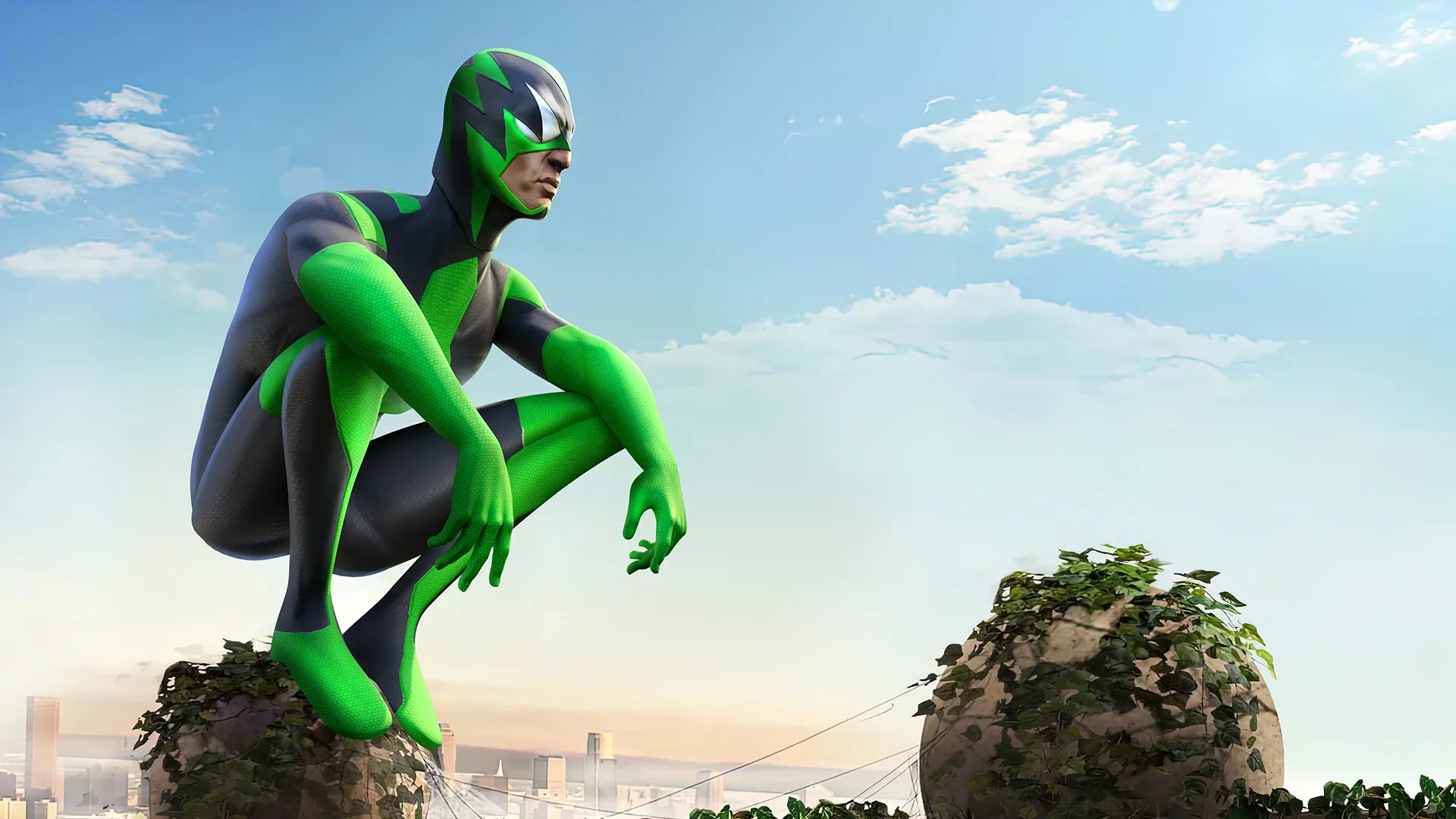 Rope Frog Ninja Hero Car Vegas v3.1.7 APK Мод (Много денег) Screenshot 1