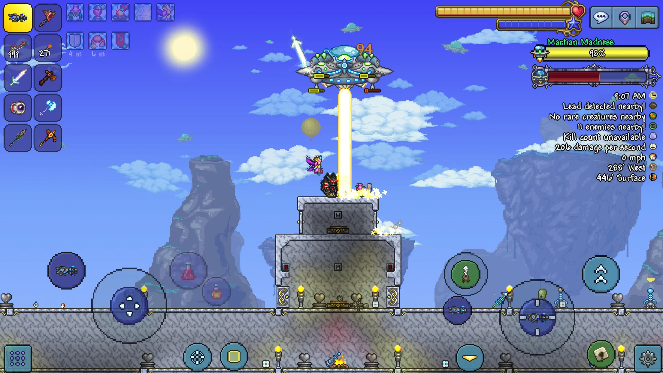 Terraria v1.4.5.6.4 APK Мод (Меню, Неограниченные предметы, Бессмертие) Screenshot 4