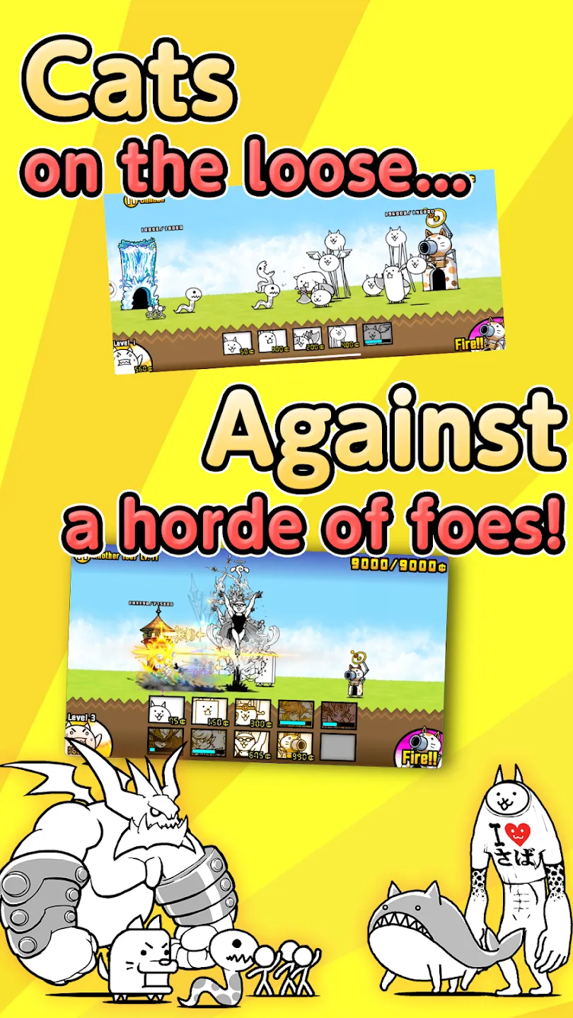The Battle Cats v15.3.1 APK Мод (Много денег) Screenshot 2