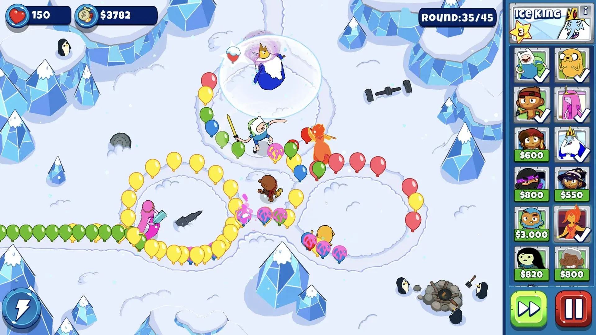 Bloons Adventure Time TD v1.7.7 APK Мод (Меню, Режим бога, Бесплатные улучшения) Screenshot 1