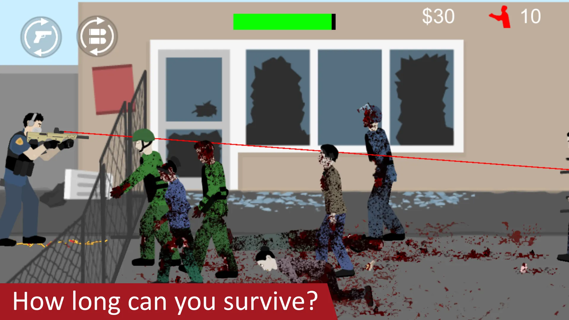 Flat Zombies: Defense&Cleanup v2.0.9 APK Мод (Много денег) Screenshot 4