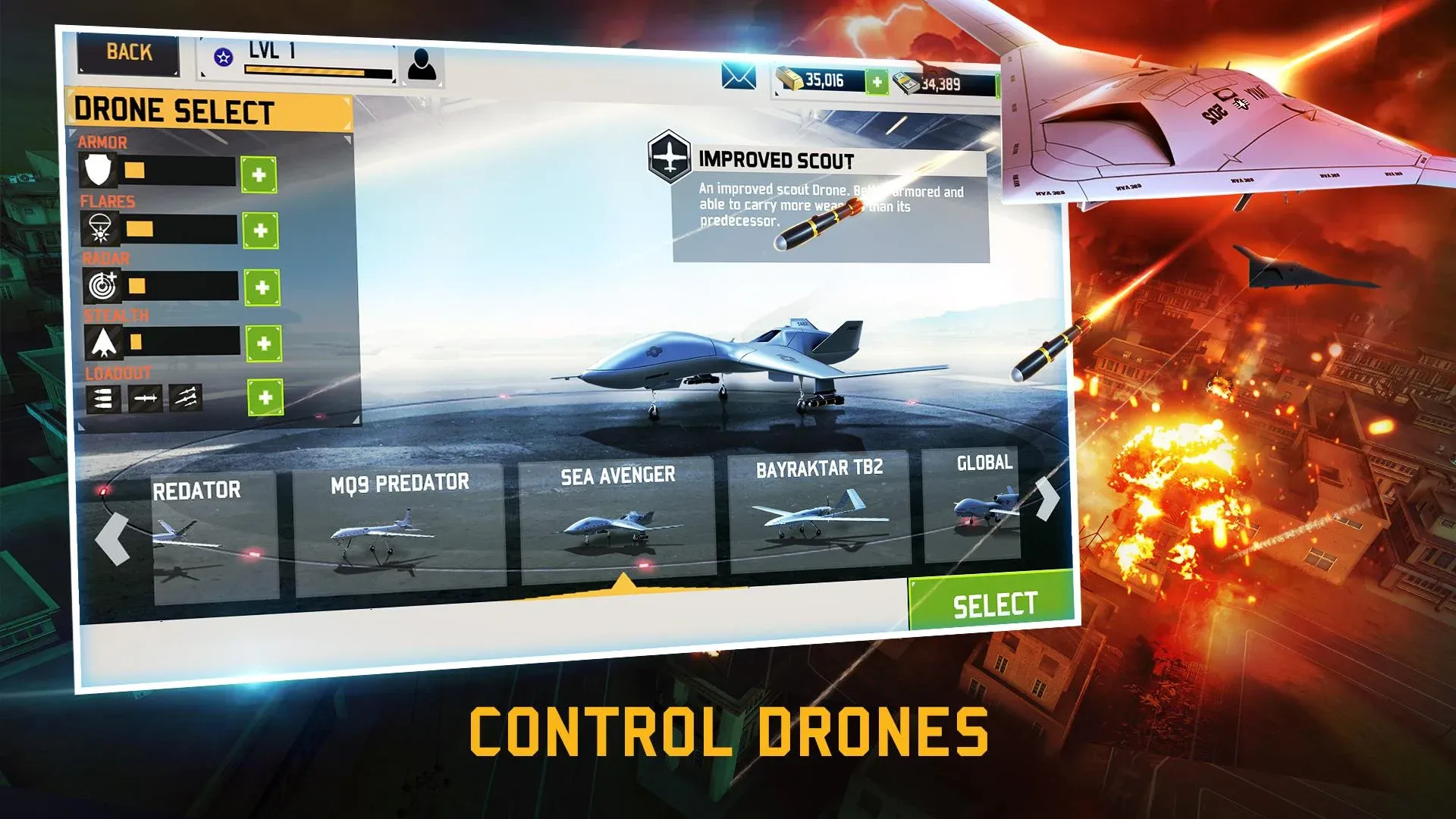 ДРОН ТЕНЬ STRIKE 3 v1.26.128 APK Мод (Много денег) Screenshot 3