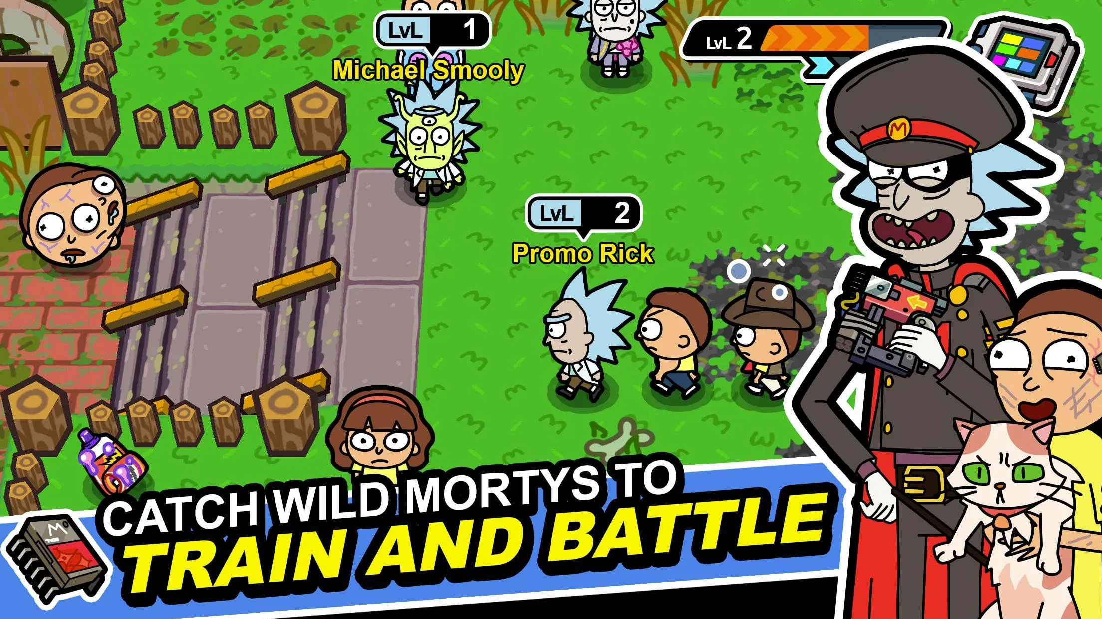 Pocket Mortys v2.41.0 APK Мод (Много денег) Screenshot 1