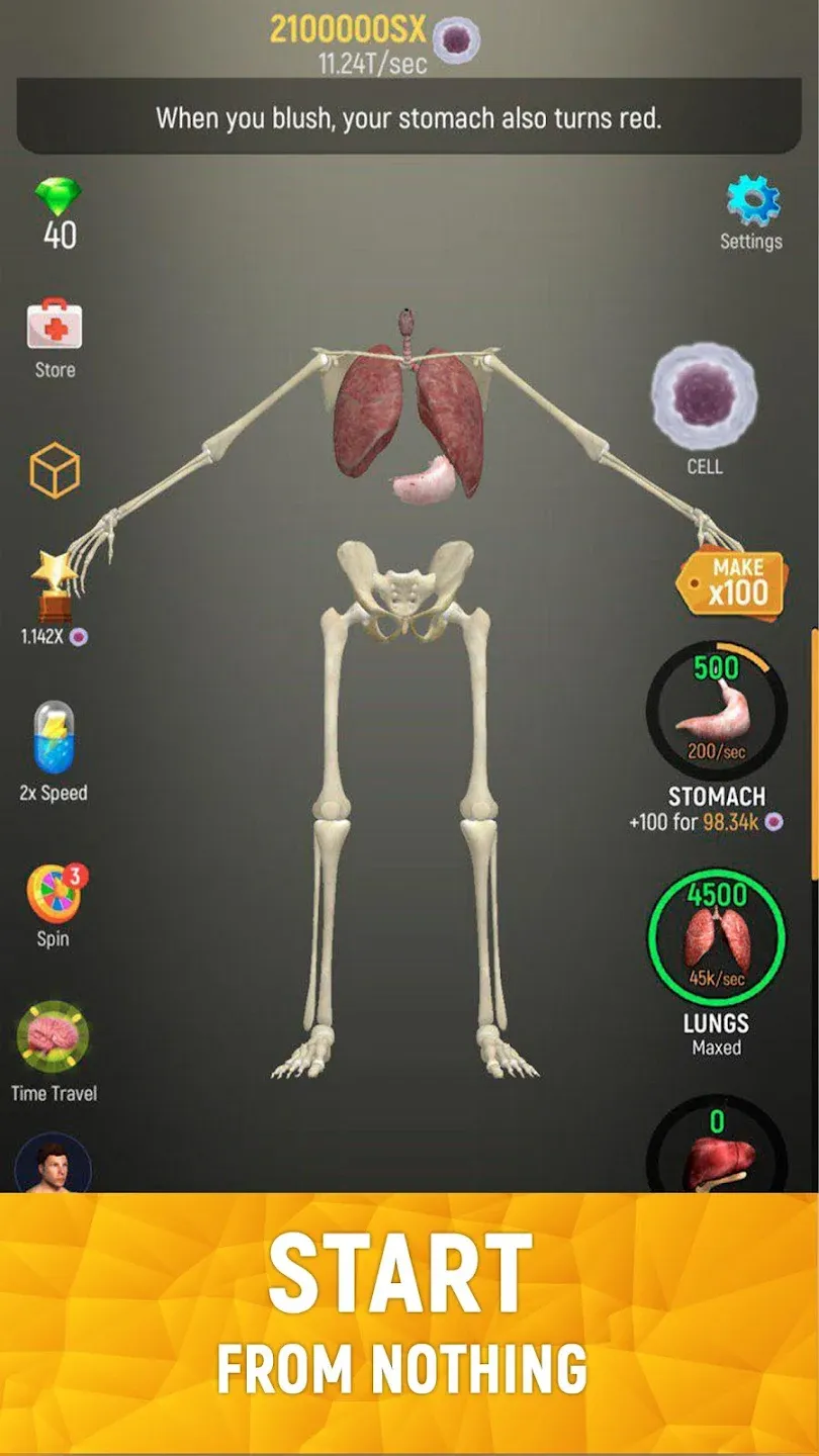 Idle Human v1.23.2 APK Мод (Много денег) Screenshot 2