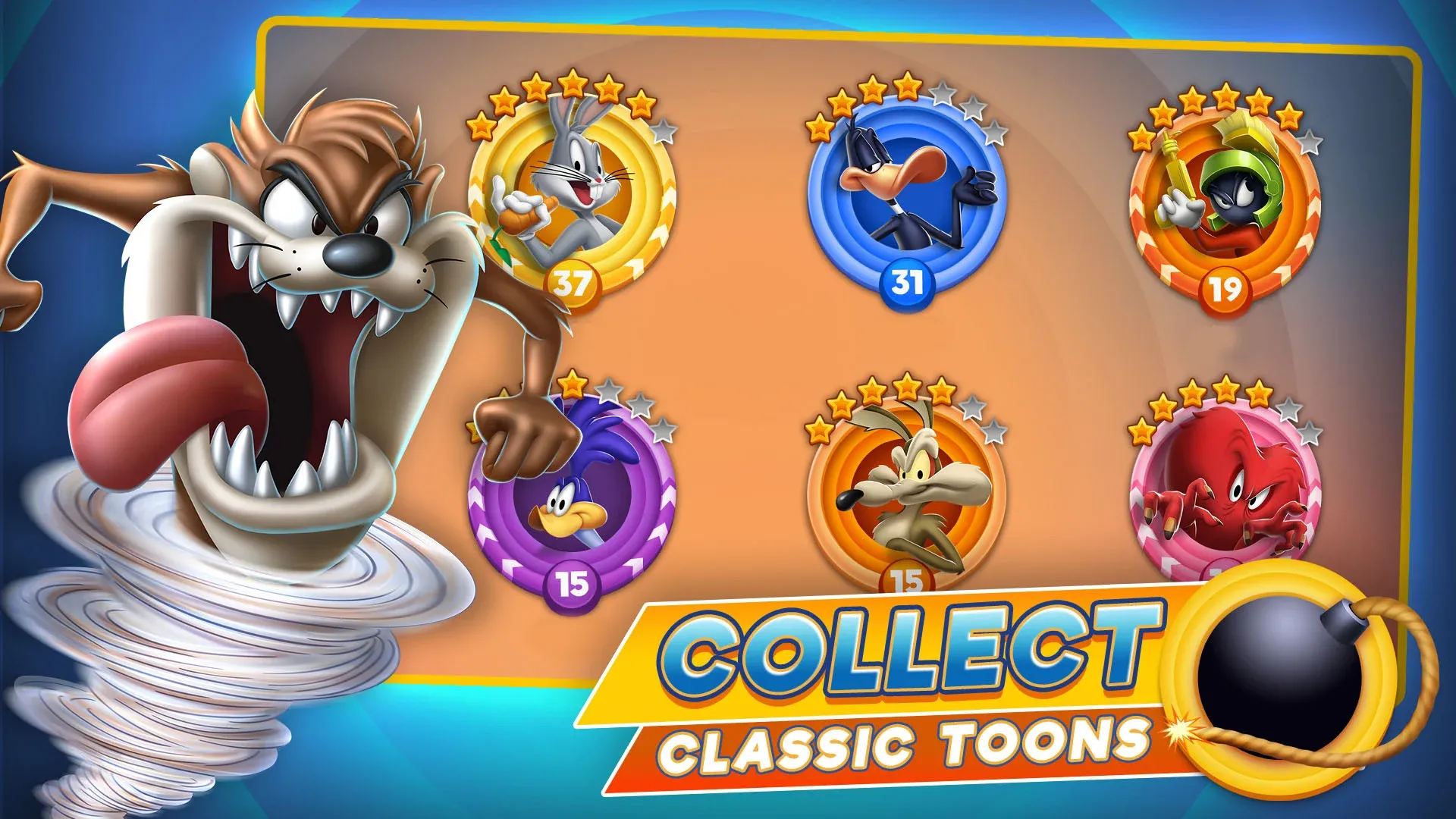 Looney Tunes™ БЕЗУМНЫЙ МИР v63.0.1 APK Мод (Меню, Скиллы без кулдауна) Screenshot 1