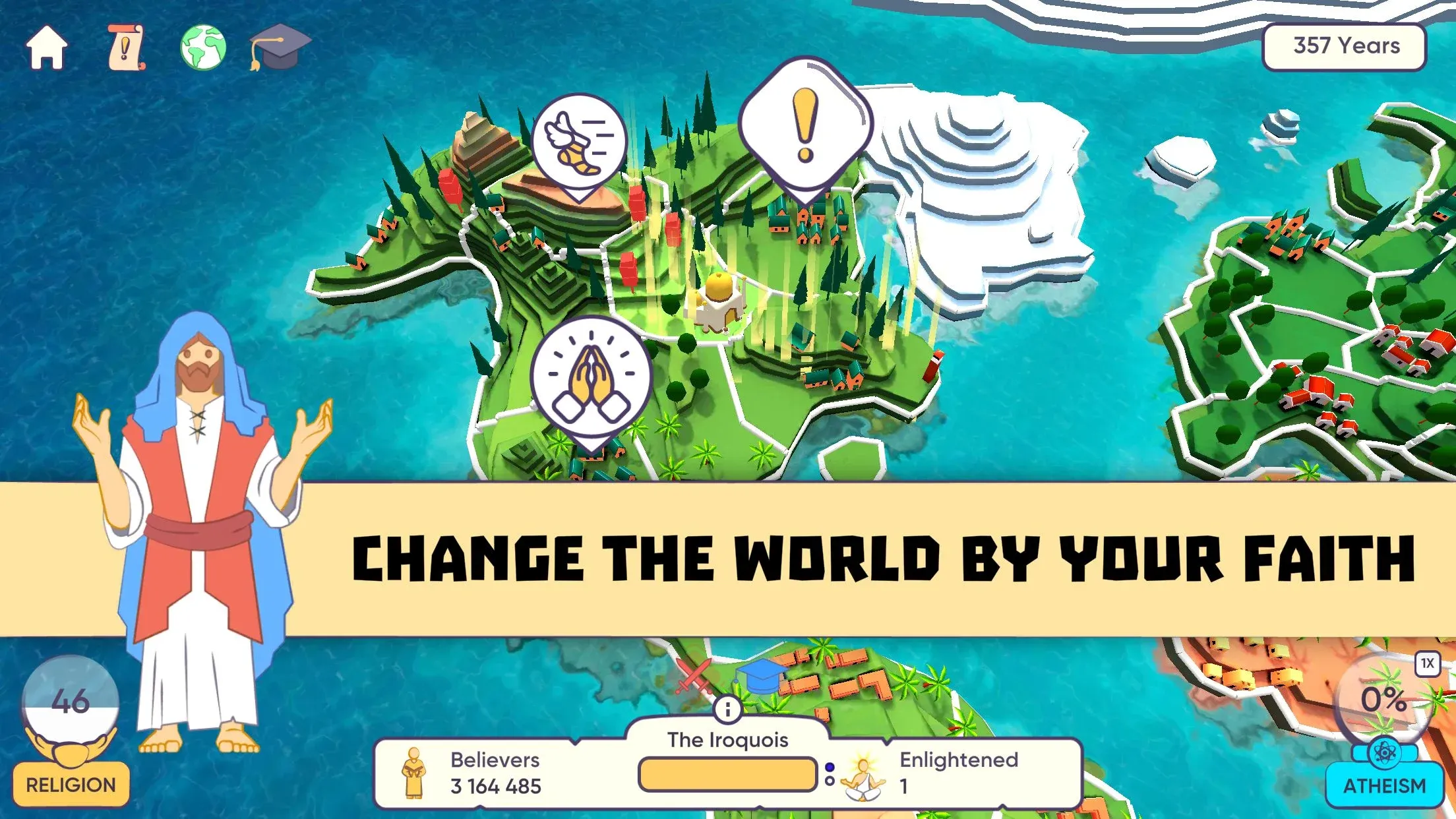 Religion Inc. Симулятор Бога v2.7.8 APK Мод (Меню, Premium, Все архетипы) Screenshot 3