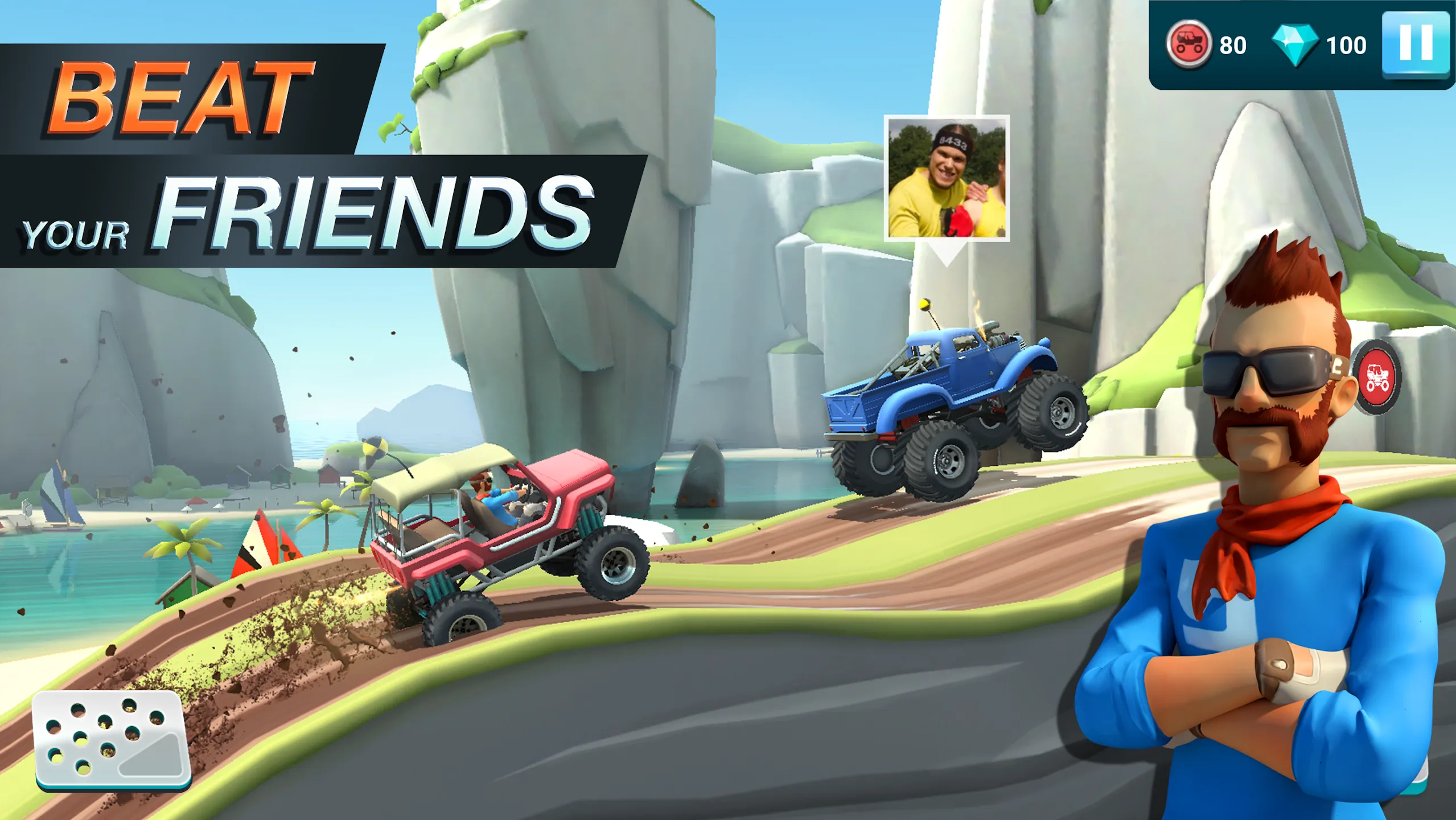 MMX Hill Dash 2 v19.00.1421100001 APK Мод (Меню, Много денег и топлива) Screenshot 4