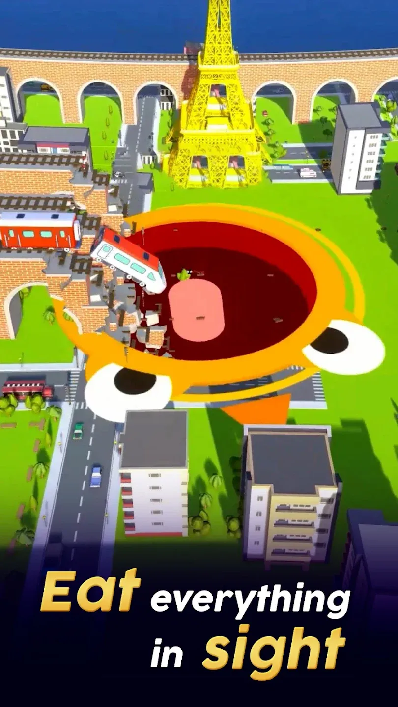 Hole.io v2.43.11 APK Мод (Всё открыто, Premium) Screenshot 2