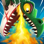 Скачать полную версию Hungry Dragon: Hungry Shark Мод (Много денег) на Андроид
