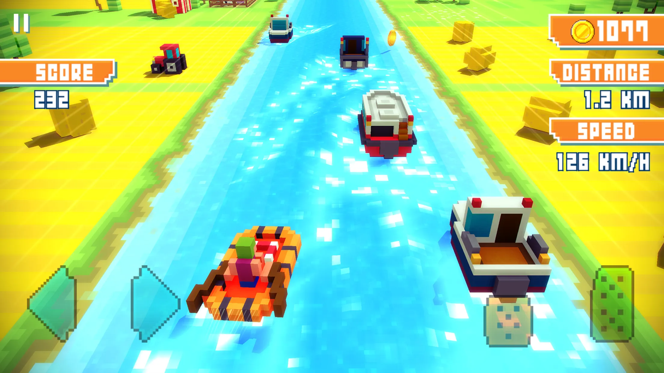 Blocky Highway: Traffic Racing v1.2.7 APK Мод (Много денег) Screenshot 2