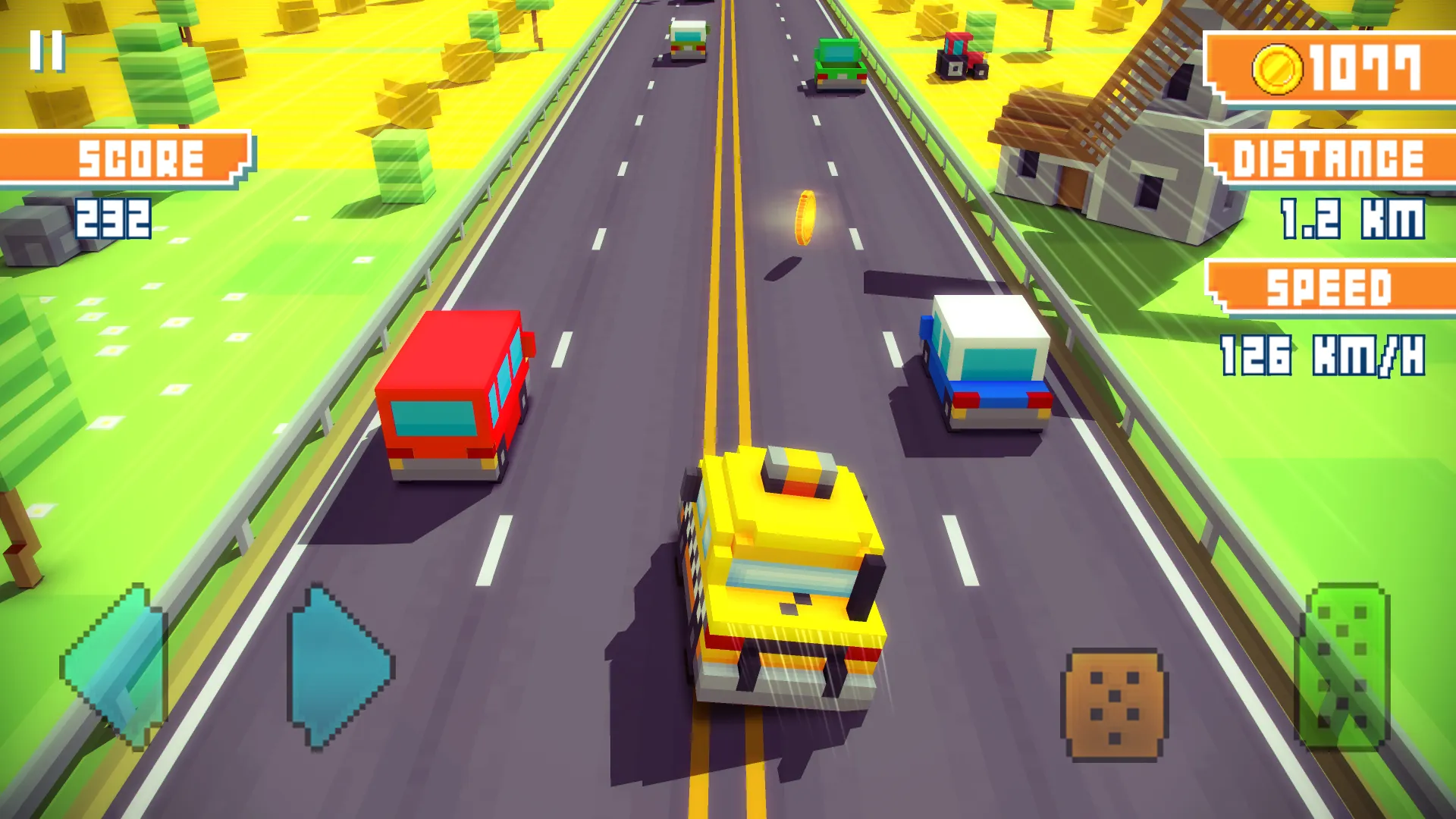 Blocky Highway: Traffic Racing v1.2.7 APK Мод (Много денег) Screenshot 5