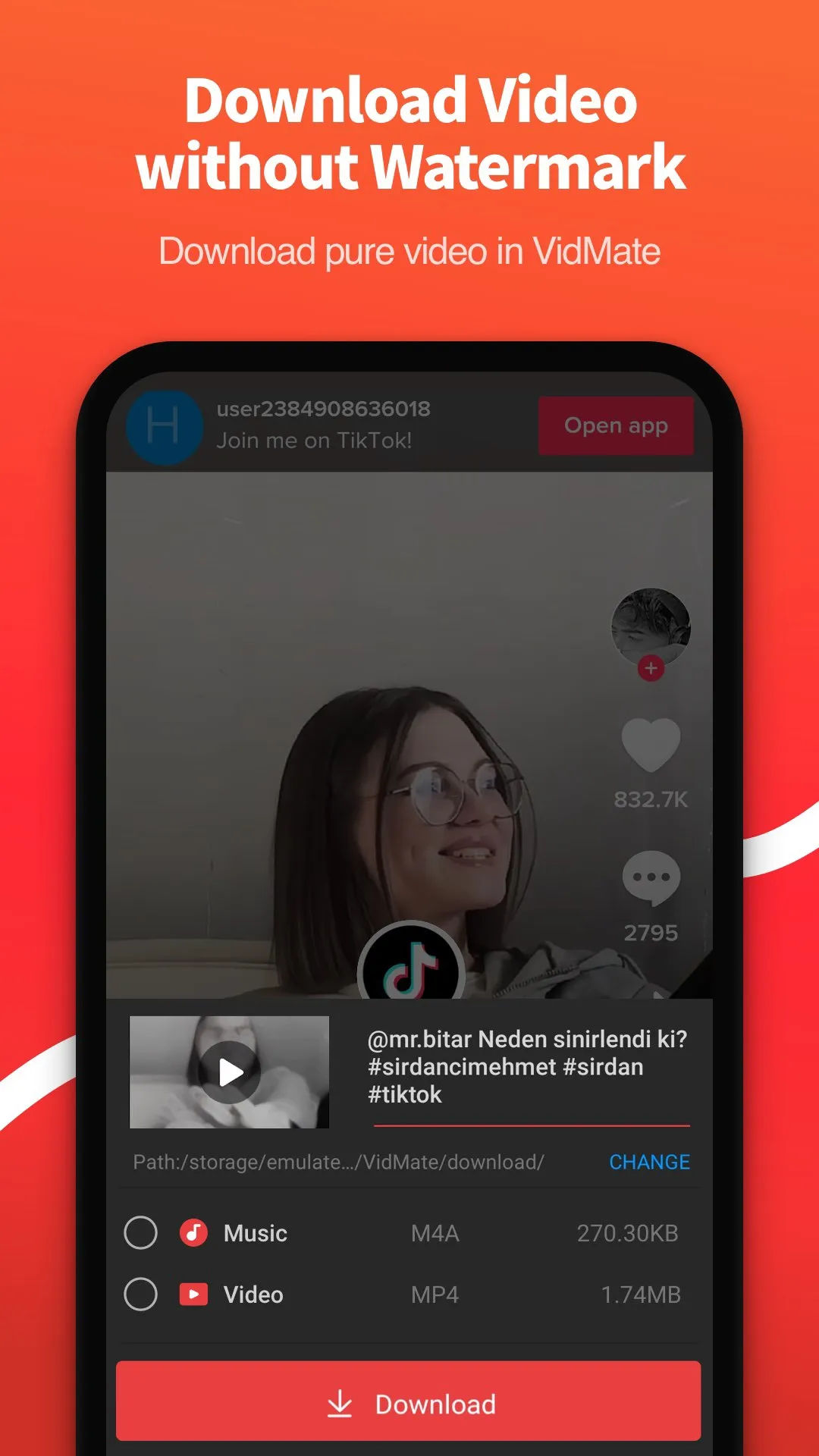 VidMate v5.3602 APK Мод (Всё открыто, Premium) Screenshot 2