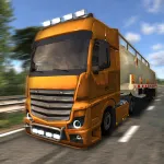 Скачать полную версию Euro Truck Driver [мод: много денег] на Андроид