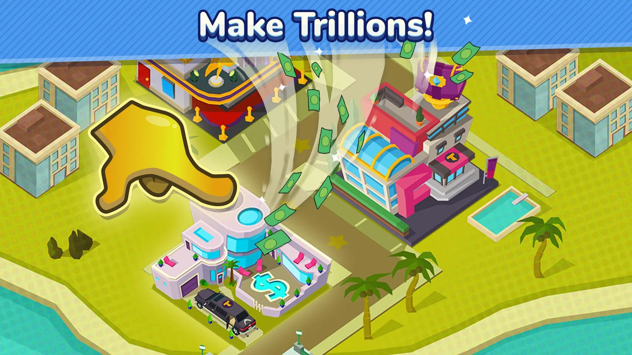Taps to Riches v3.30 APK Мод (Много денег) Screenshot 2