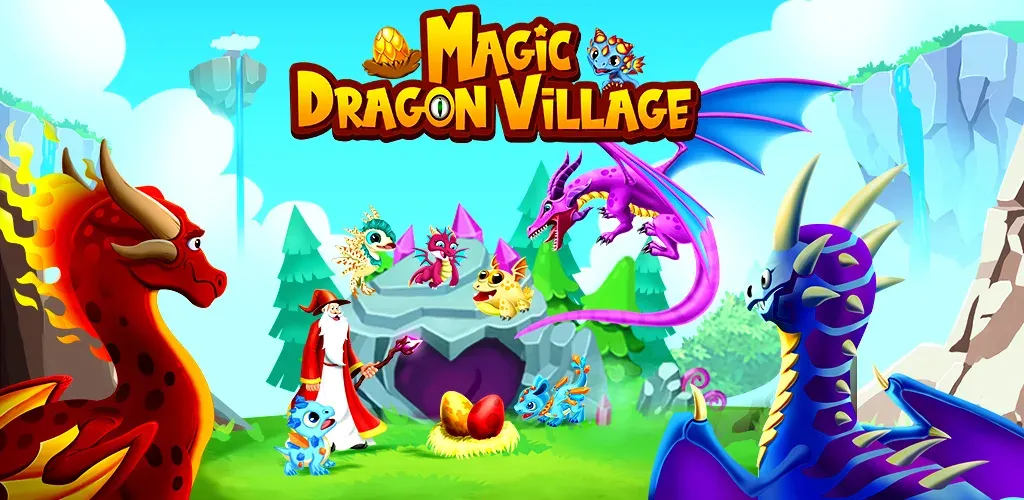 DRAGON VILLAGE -city sim mania v15.04 APK Мод (Много денег) Screenshot 1