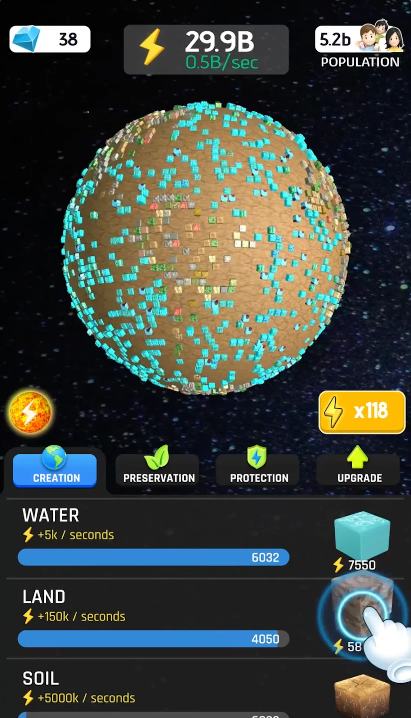 Idle World v8.3.1 APK Мод (Много денег) Screenshot 2
