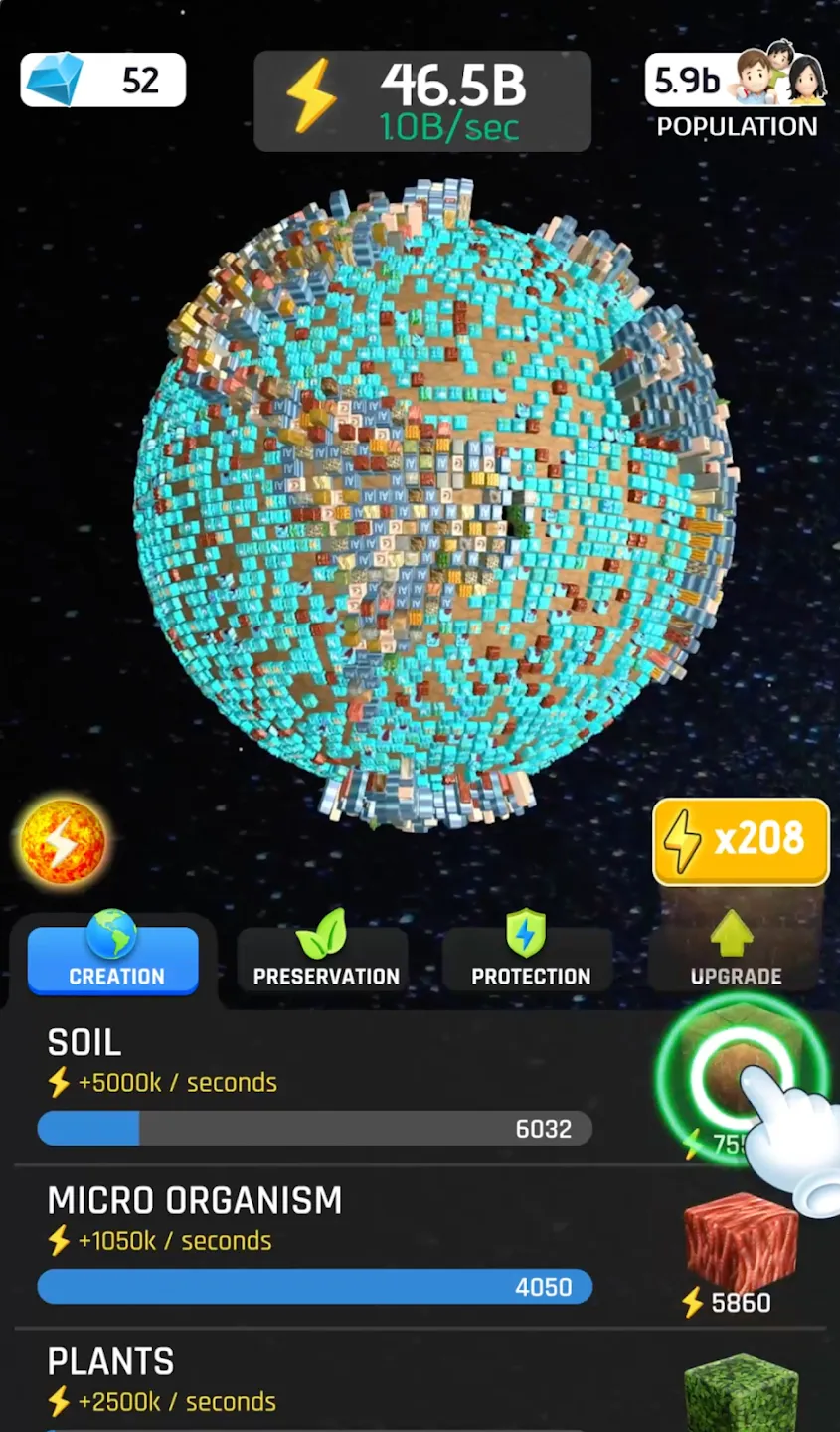 Idle World v8.3.1 APK Мод (Много денег) Screenshot 3