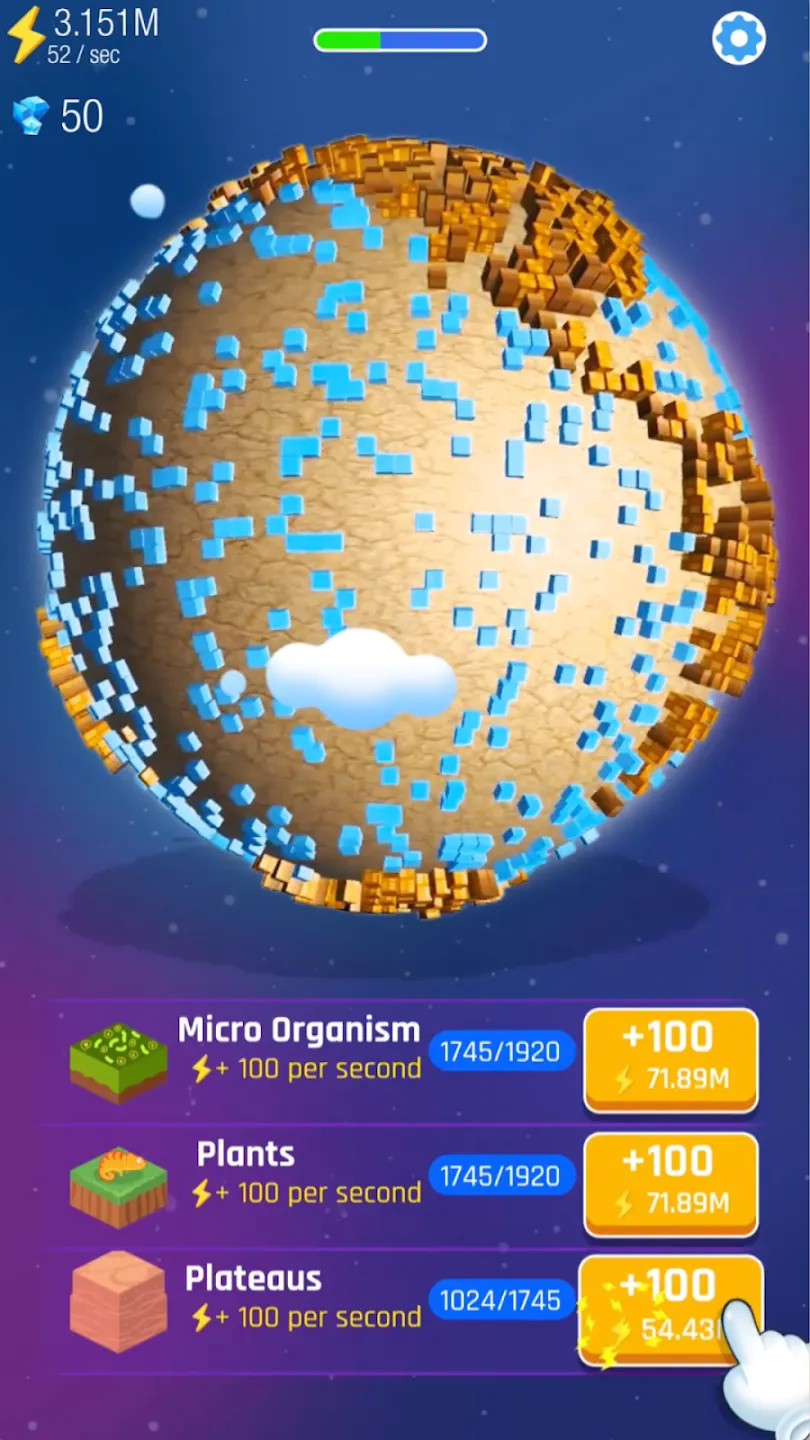 Idle World v8.3.1 APK Мод (Много денег) Screenshot 4