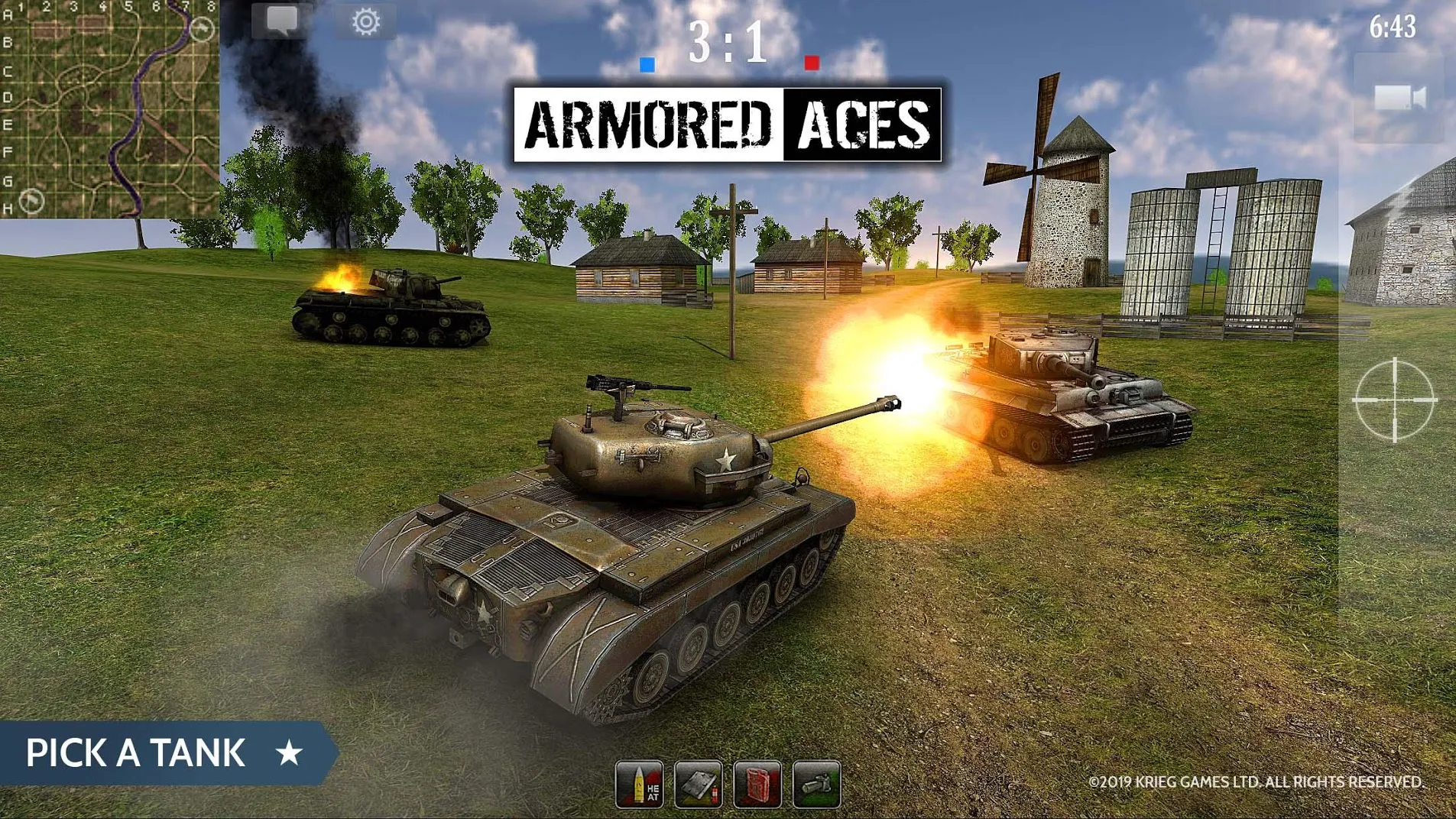 Armored Aces - Танкoвый бой [мод: много денег] Screenshot 2
