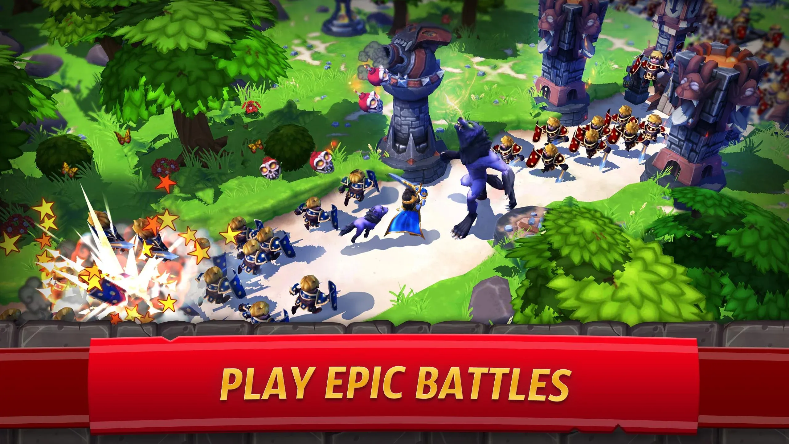Royal Revolt 2 v12.3.0 APK Мод (Меню, Режим бога, Тупой враг) Screenshot 1