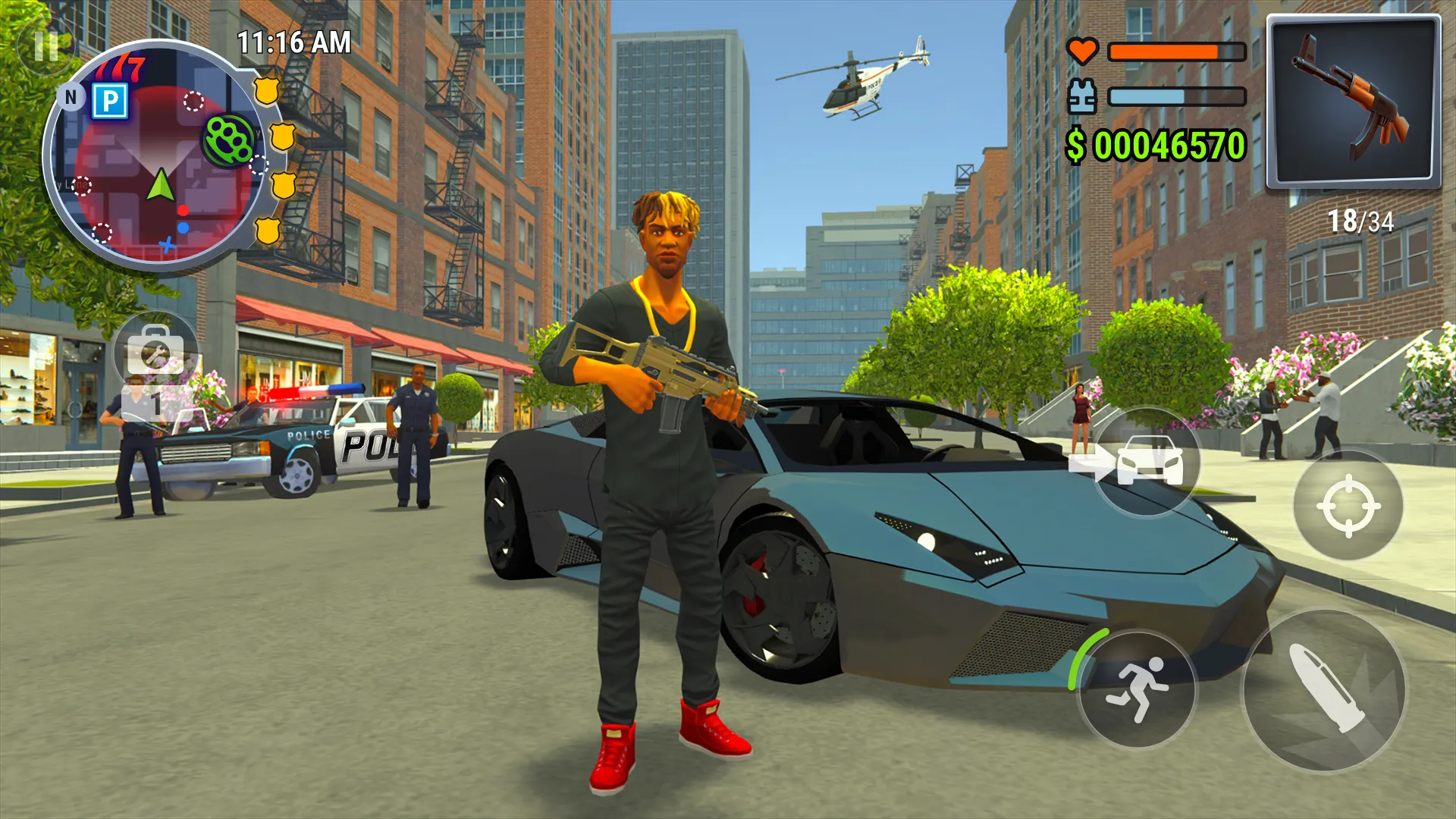 Gangs Town Story v0.38 APK Мод (Мега Меню, Много денег, Режим бога) Screenshot 3
