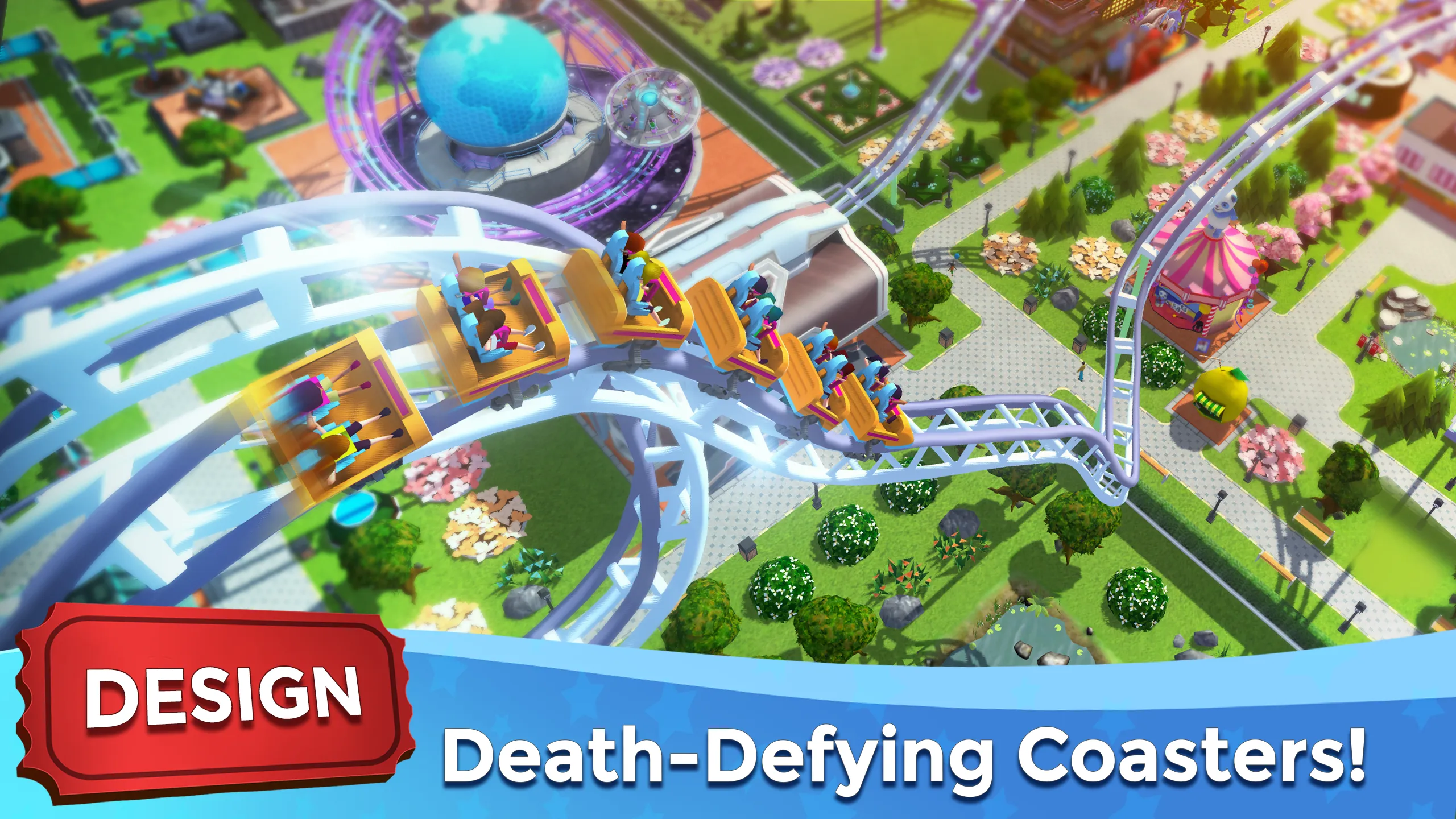 RollerCoaster Tycoon Touch v3.52.0 APK Мод (Много денег) Screenshot 2