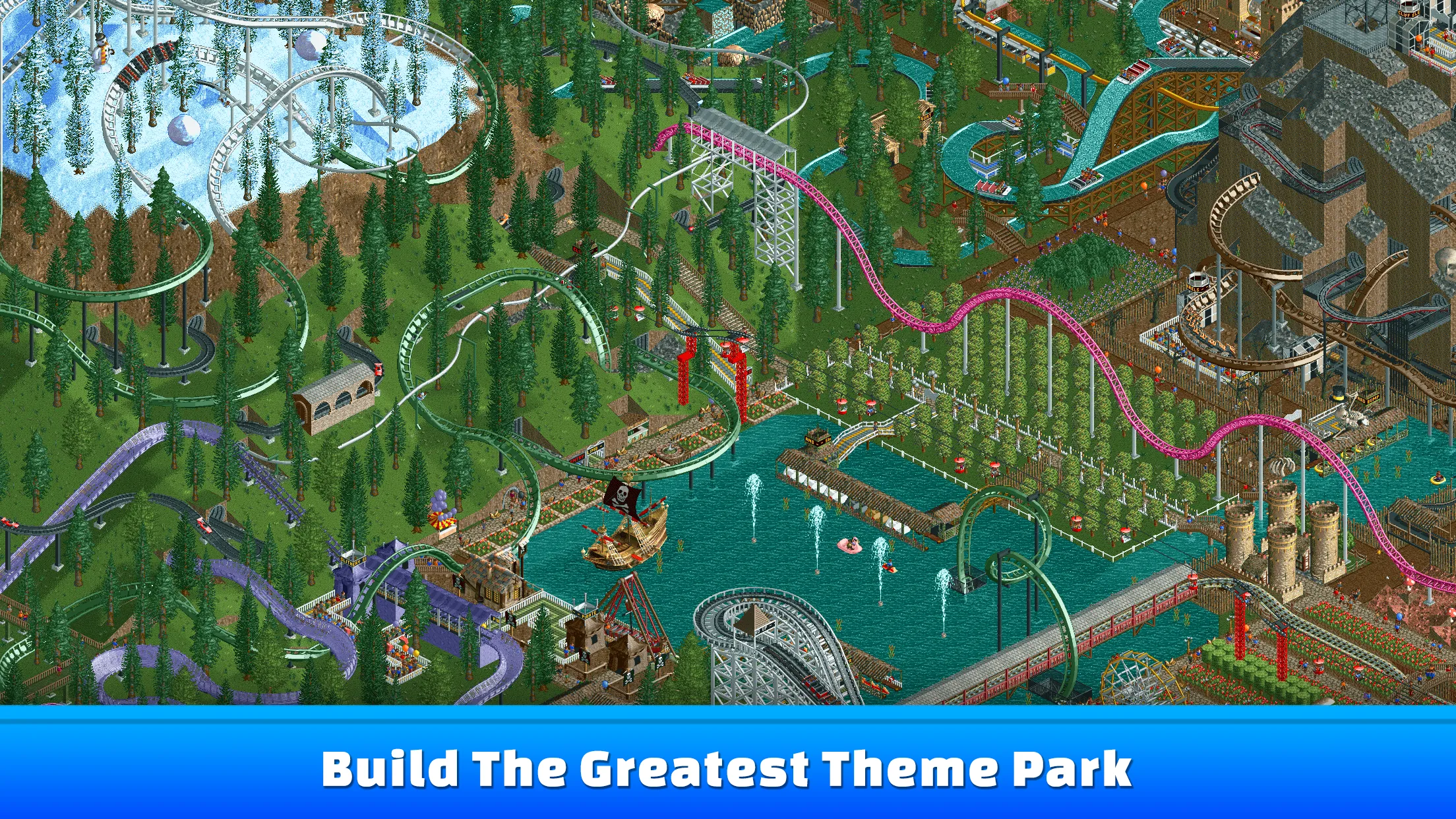 RollerCoaster Tycoon® Classic v1.2.655 APK Мод (Много денег) Screenshot 1