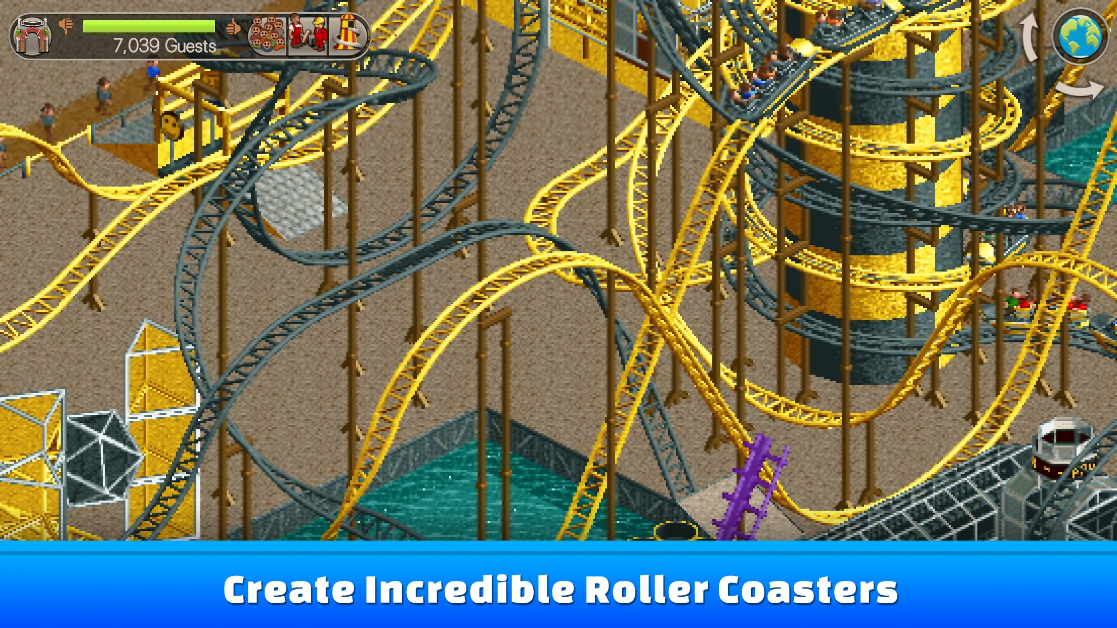 RollerCoaster Tycoon® Classic v1.2.655 APK Мод (Много денег) Screenshot 2